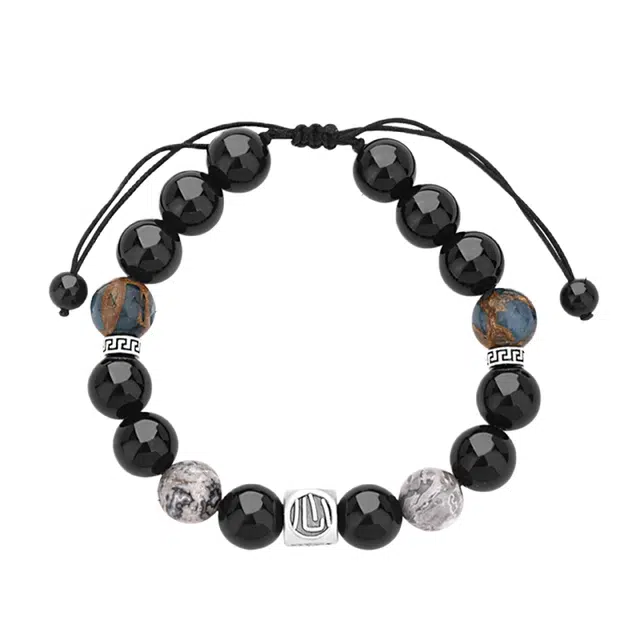 宣华意 【心想事成】新中式国风时尚高级感潮流个性小众设计 转运珠  诸事顺遂#好运 黑曜石 手串 男女同款情侣款
