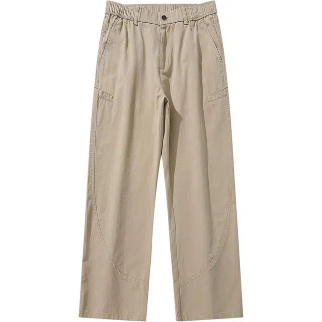 希越 春夏季 天丝莱塞尔拼接直筒休闲裤 男款