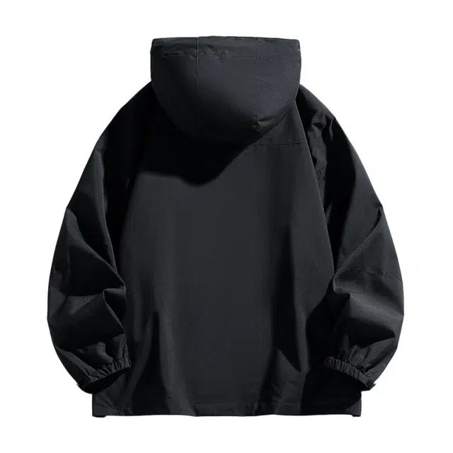 棉基因 山系户外 高街复古工装教练飞行服防风防水宽松简约拼色落肩拼接撞色舒适休闲百搭保暖连帽夹克 男女同款