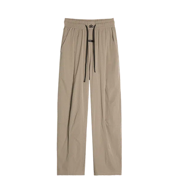 童先森 网眼速干宽松垂坠感潮流潮牌直筒休闲裤 男款