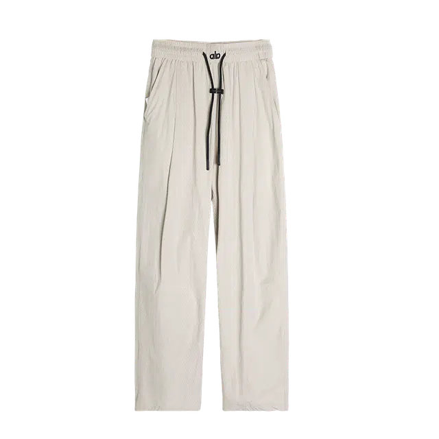 童先森 网眼速干宽松垂坠感潮流潮牌直筒休闲裤 男款