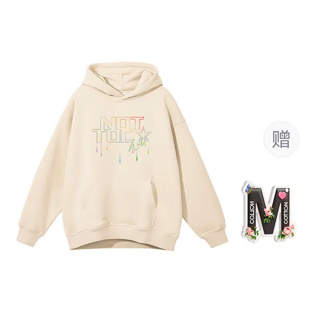 棉购 连帽加绒加厚时尚创意舒适保暖加绒街头风百搭卫衣 女款