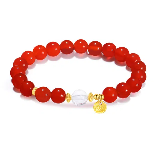 【普陀山官方已过香】 普陀山文创 鸿运当头平静心灵祥瑞#好运 玛瑙 手串 男女同款情侣款