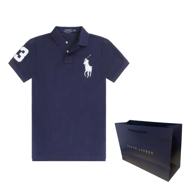 Polo Ralph Lauren Classic Embroidered Polo Shirt Blue
