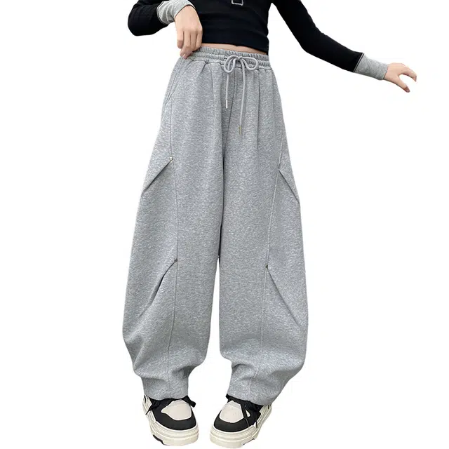 帕兰朵卫裤 韩版裤子运动裤春秋长裤休闲直筒裤帅气潮 儿童款