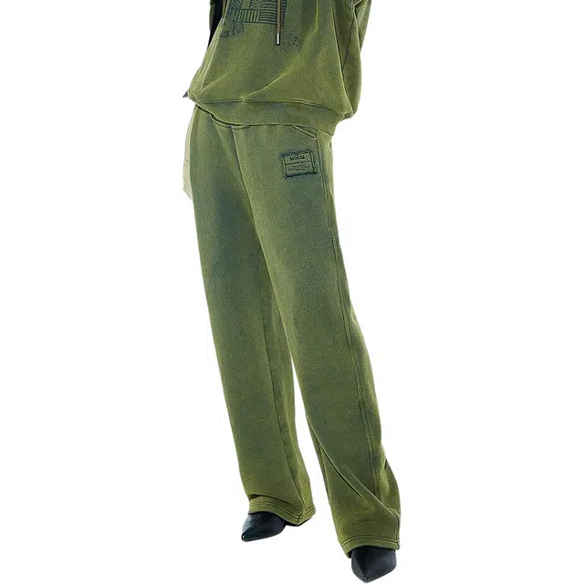 木果果木 宽松显瘦松紧腰通勤风自然腰长裤休闲裤 女款