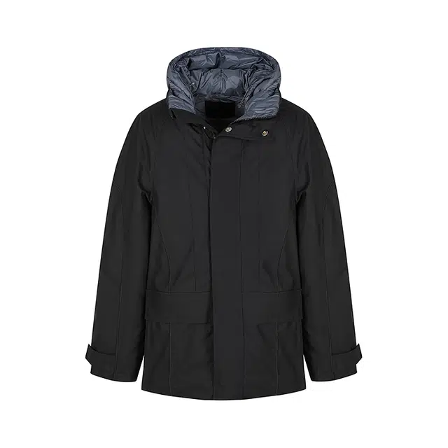 速写 秋冬休闲舒适宽松长袖羽绒服 男款