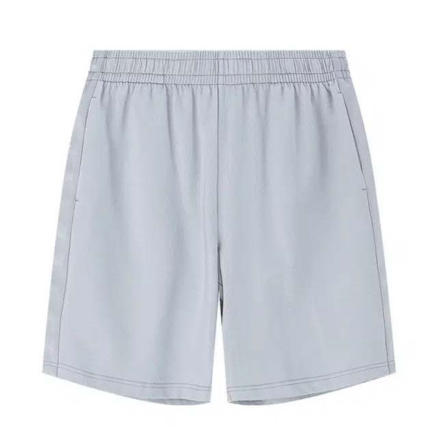 鸿星尔克 生活系列 纯色中腰透气宽松百搭休闲短裤 男款