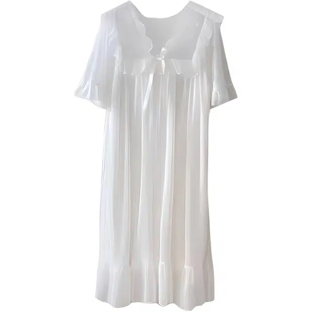 顶瓜瓜 夏季女透气简约休闲亲肤优雅甜美家居服睡裙 女款