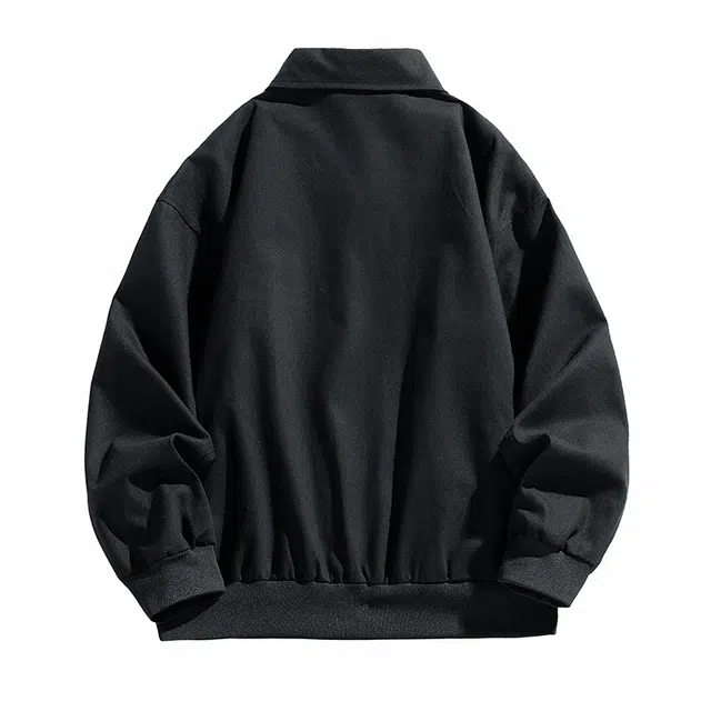 红蜻蜓 美式高街复古潮牌徽章数字字母印花宽松百搭舒适防风保暖休闲翻领外套夹克 男女同款