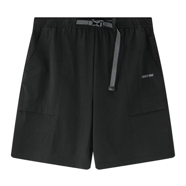 鸿星尔克 生活系列 字母简约中腰透气百搭五分休闲短裤 男款