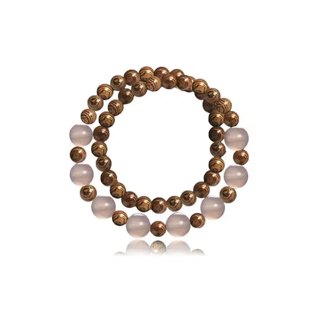 色菲尔 新中式国潮叠戴手饰 小众设计高级感简单百搭串珠盘玩显白气质 招财进宝 转运来福平步青云#好运 金丝檀木 手串 男女同款情侣款