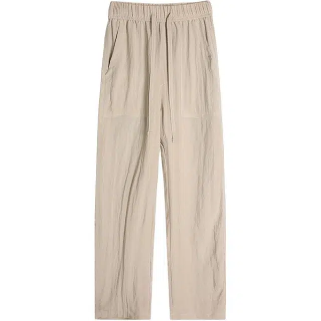 童先森 肌理感美式透气宽松休闲裤 男款