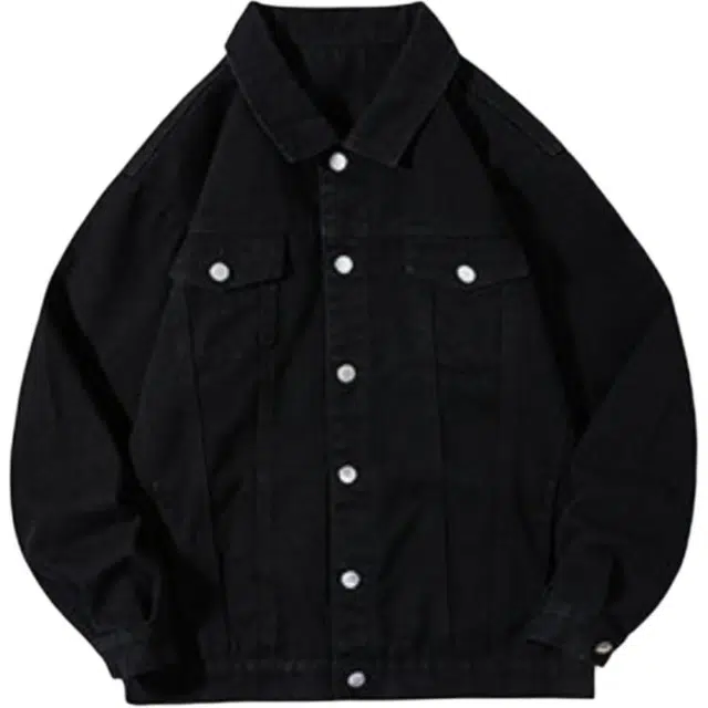 太子龍 春秋季夹克日系复古工装男潮牌痞帅炸街加大码印花休闲牛仔外套 男款