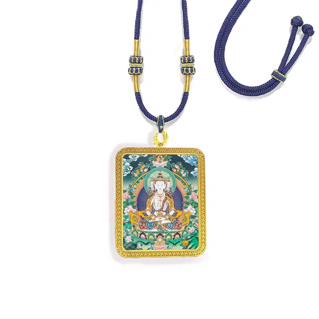 【大日如来】 眰恦 守护神 小众个性新藏式唐卡好运 合金 项链 男女同款情侣款