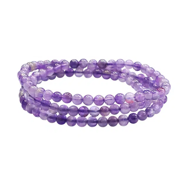 周百福 紫气东来  九紫离火 国潮风新中式清新优雅甜美 在逃公主#好运天然 紫水晶 手串 男女同款情侣款