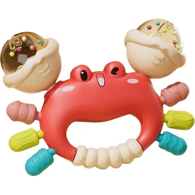 锦象鹤 螃蟹软胶摇铃 婴儿手抓球