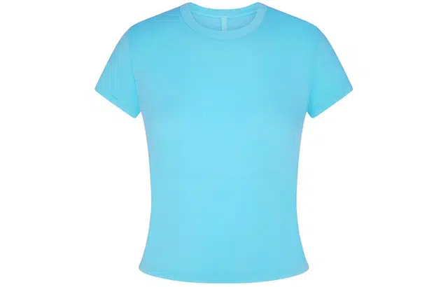 SKIMS WORN IN JERSEY T-SHIRT T CYAN