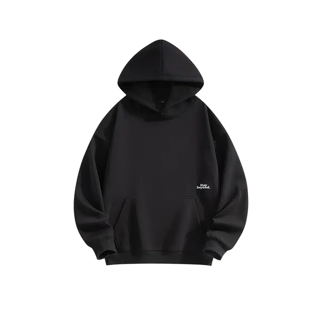 奇迹街区 日系连帽纯色潮牌打底街头宽松百搭卫衣 男女同款