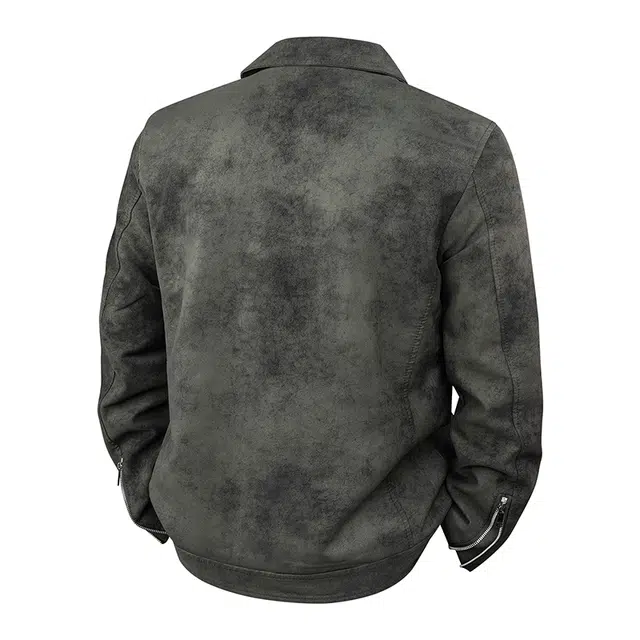 美式复古高街风多功能机车服皮衣 男女同款