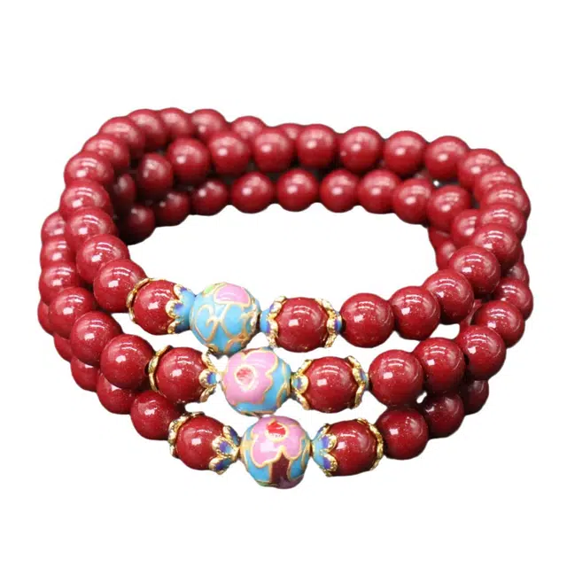 茂琼 三圈精品高含量紫金砂小众高级感#好运 朱砂 手串 男女同款情侣款