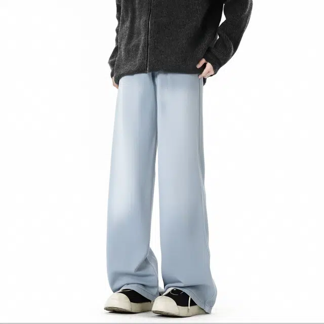 图兰朵 美式宽松直筒时尚休闲百搭长裤牛仔裤 男女同款