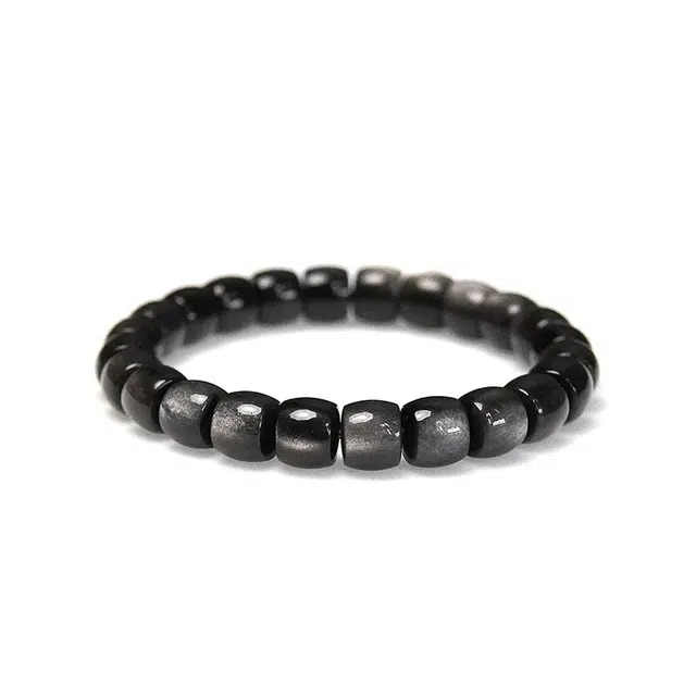 宣华意 新中式时尚潮流高级清冷感#好运 黑曜石 手串 男女同款情侣款