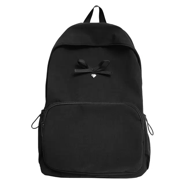 捷朗仕 蝴蝶结设计感 尼龙 双肩包 常规 女款 黑色/粉红色/浅绿色