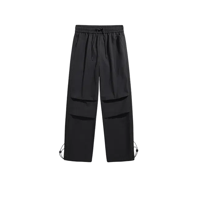 奇迹街区 日系简约潮牌宽松阔腿百搭直筒休闲裤 男女同款