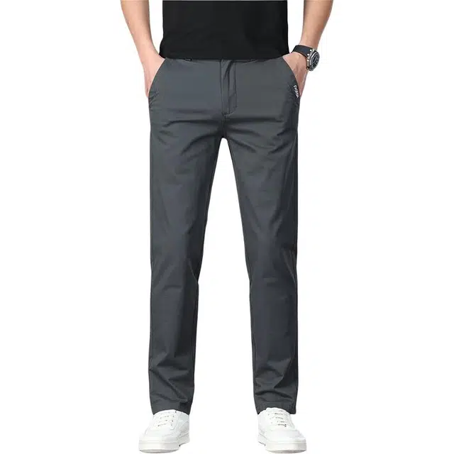 炳盛 夏季薄款修身商务弹力大码潮流长裤子休闲裤 男女同款