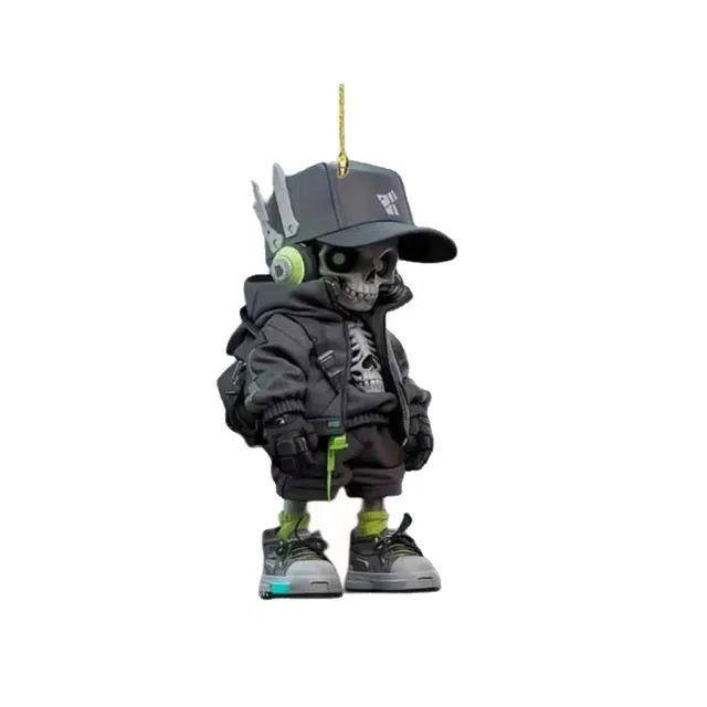 卡莱茵 创意骷髅  可爱时尚潮流 亚克力 挂件 男女同款情侣款