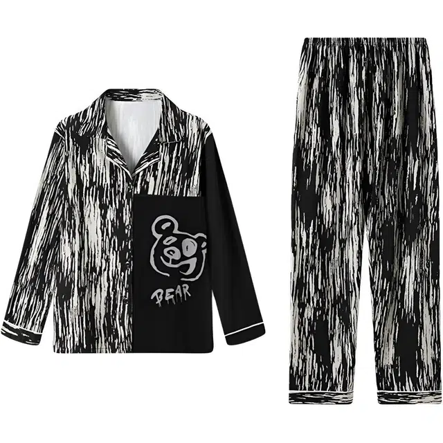 顶瓜瓜 夏季女透气简约休闲舒适时尚清新家居服睡衣套装 女款