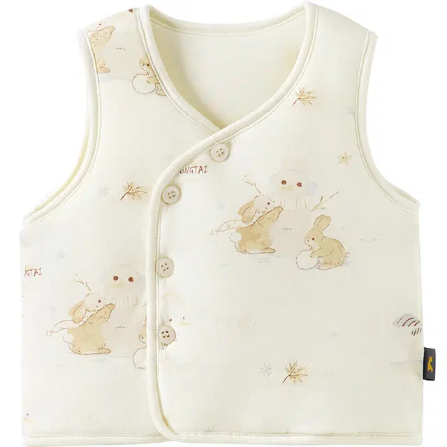 童泰马甲 秋冬纯棉夹棉男女宝宝衣服儿童加厚背心坎肩马夹上衣 婴幼童
