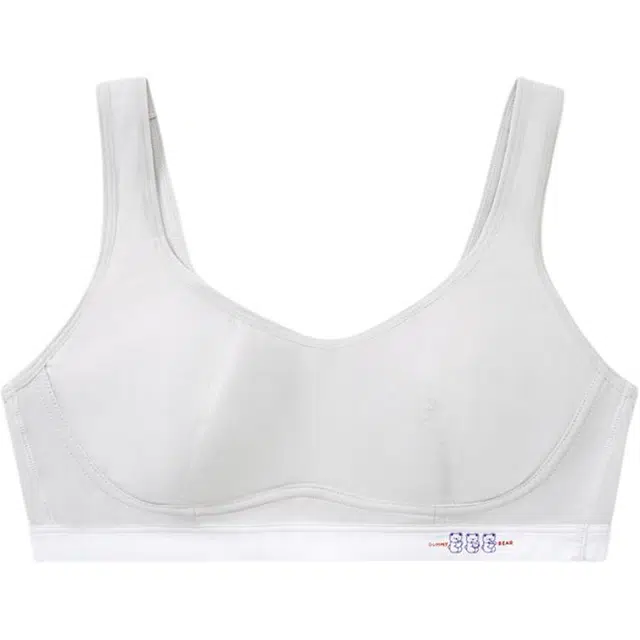 久岁伴 舒适透气柔软纯色运动纯色薄款发育内衣 女款