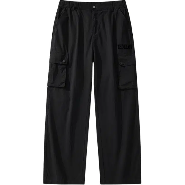 太子龍 舒适薄款透气纯棉宽松直筒裤子美式潮流长裤休闲工装裤 男款