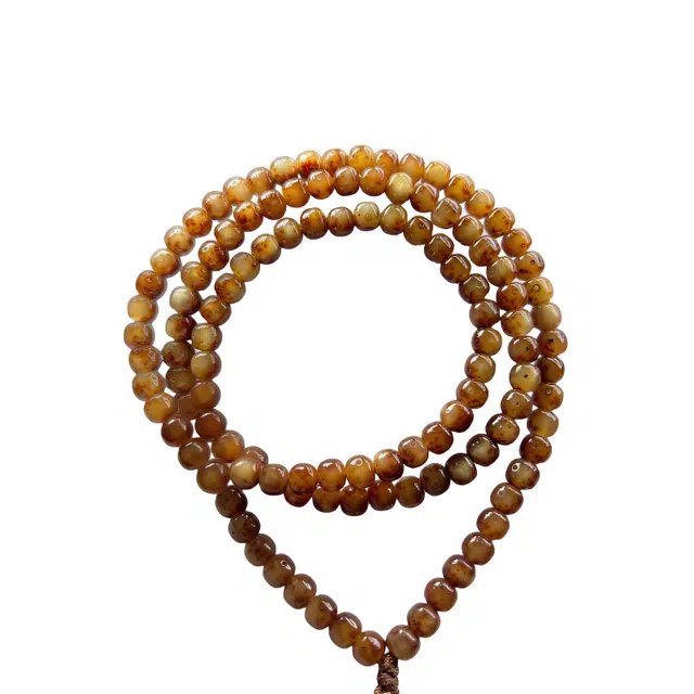 吉千年 【精品稀缺高货】新中式复古潮流风 好运 平安顺遂 招财进宝 玉化果冻料 星月菩提 手串 男女同款情侣款