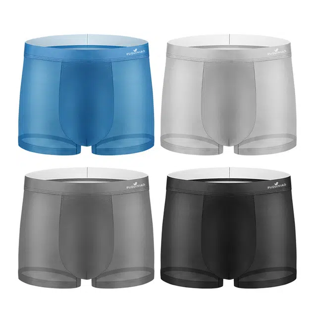 富贵鸟 轻薄透气运动速干凉感吸湿排汗平角内裤 男款