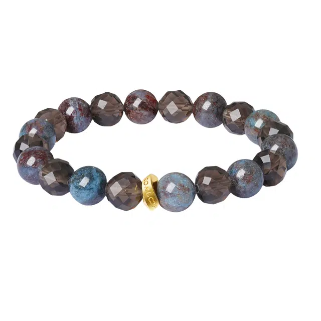 子婳 情绪稳定高级原创设计转运招财运平安顺逐文玩盘玩手持念珠小众时尚轻奢气质#好运 茶晶 手串 男款