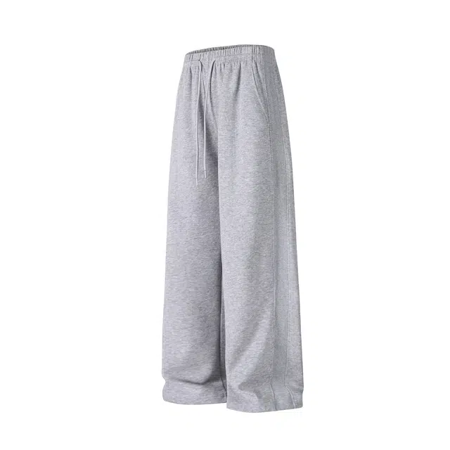 煦加 美式高街风纯色卫裤夏季宽松直筒垂感镰刀经典舒适时尚百搭运动休闲裤 男女同款