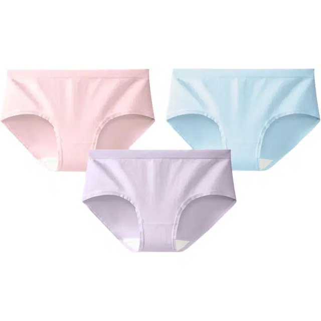 健将 纯棉大码中腰抗菌透气三角内裤 女款