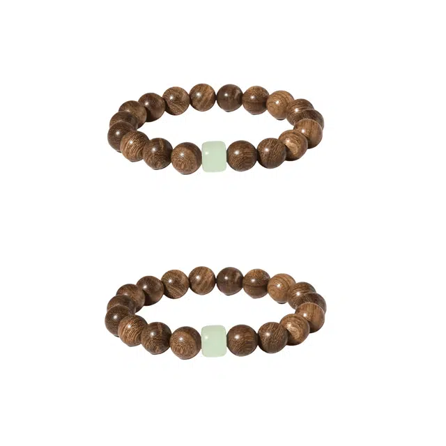 【用心打磨 严选臻品】 缇克玺 新中式国潮风复古文艺转运平安喜乐多财多福圈简约文玩盘玩佛珠念珠#好运 金丝檀木 手串 男女同款情侣款