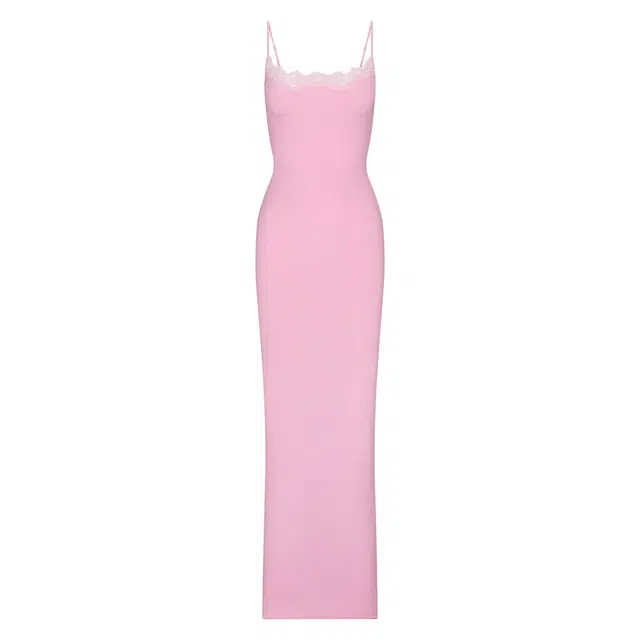 SKIMS FW25 FITS EVERYBODY LACE LONG SLIP DRESS