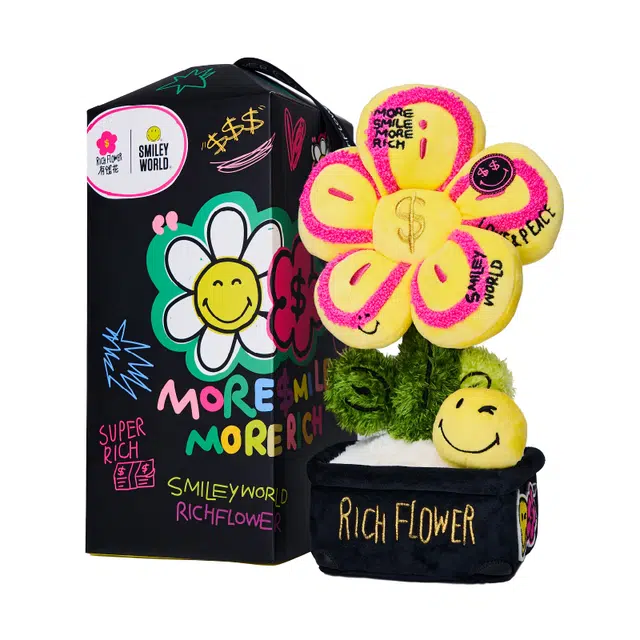 RICH FLOWER x SMILEY 30cm
