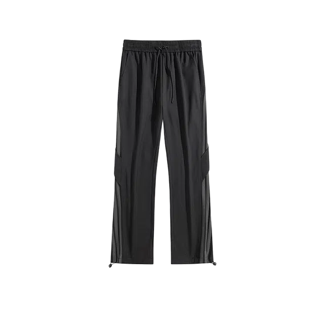 奇迹街区 日系简约潮牌宽松阔腿直筒百搭休闲裤 男女同款