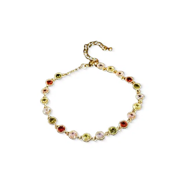 大唐国鼎 时尚简约轻奢小众设计 森系高级感 优雅甜美精致气质 合金 手链 女款