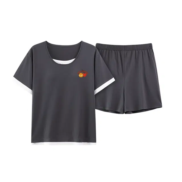 加菲猫家族 带胸垫舒适凉感可外穿莫代尔棉简约家居服睡衣套装 女款