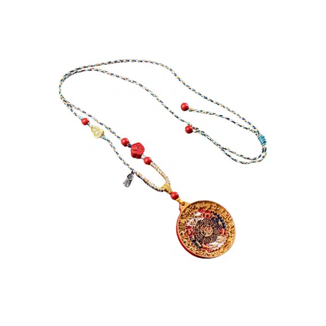 茂琼 时尚 简约 高档高含量小众百搭高级感#好运 朱砂 项链 男女同款情侣款