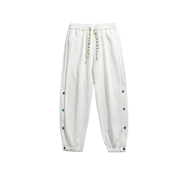 奇迹街区 日系简约直筒潮牌宽松阔腿百搭时尚休闲裤 男女同款