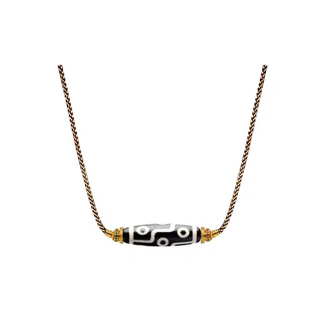 【百无禁忌百财来】 玉临门 招财转运藏式九眼天珠手工编织绳吉祥平安百搭佛系挂件 顺利上岸#好运 玛瑙 项链 男女同款情侣款