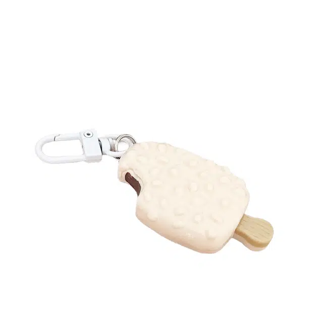 卡莱茵 瓜子雪糕钥匙扣可爱卡通仿真食玩包包 亚克力 挂件 男女同款情侣款